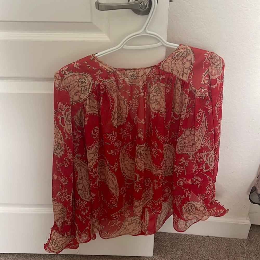 Zara red blouse XL